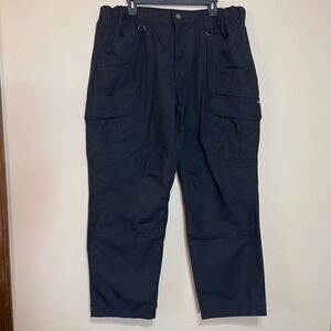 CQR Mens Black Tactical Cargo Pants Work Utility Outdoor Hiking Size 40W 30L